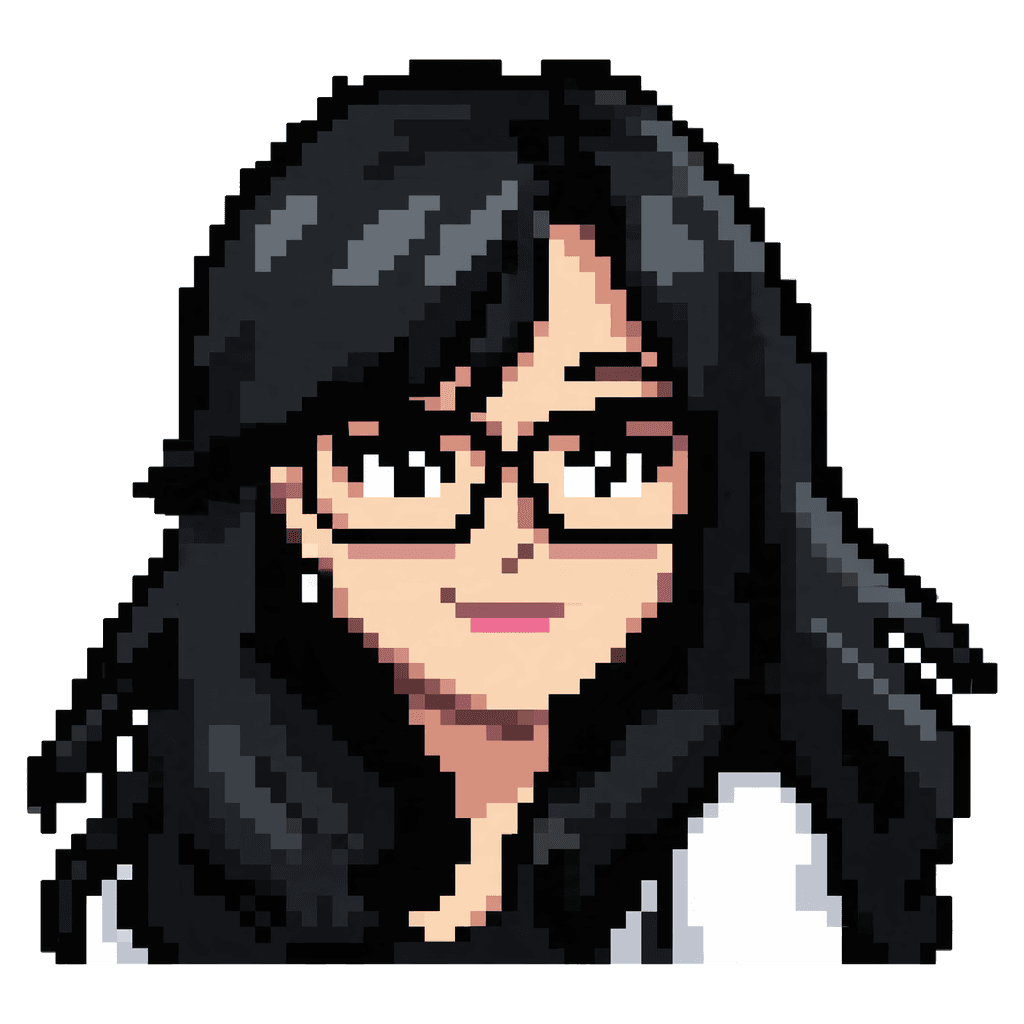 Thea, the pixel-art girl who runs TheaCompute